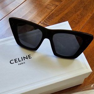 CELINE cat eye sunglasses acetate black
